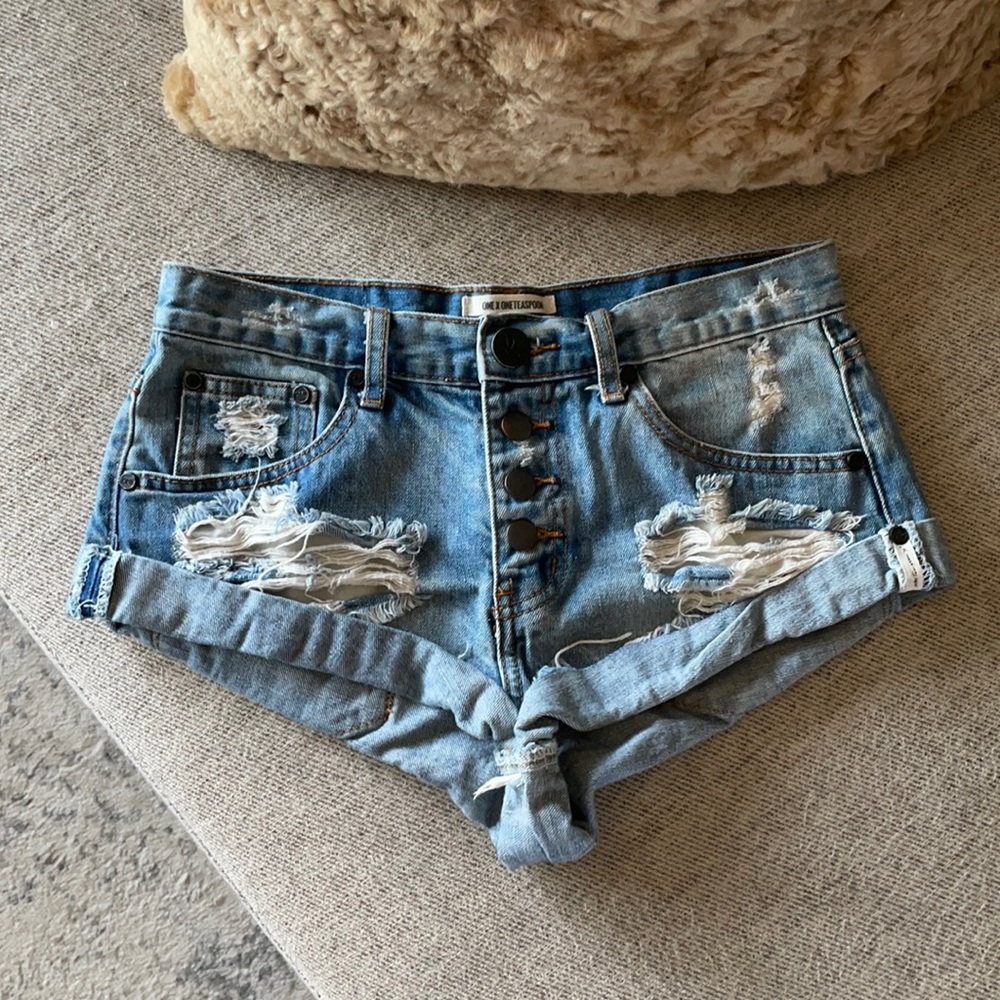 ONE TEASPOON BANDIT DENIM SHORTS
